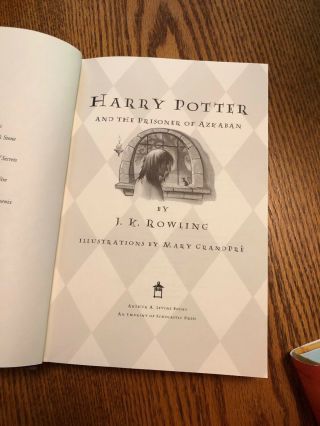 Harry Potter and the Prisoner of Azkaban,  1st US Edition 4