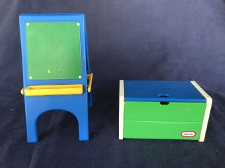 Little Tikes Vintage Dollhouse Easel And Toy Box