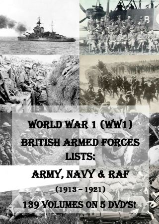 British World War 1 Regiment Lists - Ww1 Medal Research Ancestry History Records