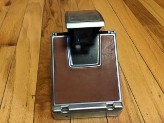 Polaroid SX - 70 Land Camera Alpha 1 – – Stainless Steel/Tan Body 4