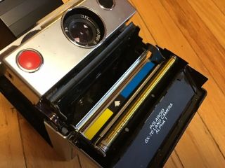 Polaroid SX - 70 Land Camera Alpha 1 – – Stainless Steel/Tan Body 7