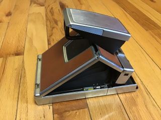 Polaroid SX - 70 Land Camera Alpha 1 – – Stainless Steel/Tan Body 8