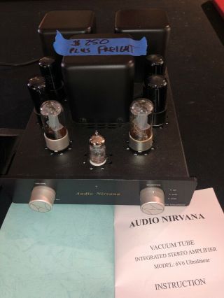 Audio Nirvana 6v6 Ultralinear Vacuum Tube Stereo Amplifier