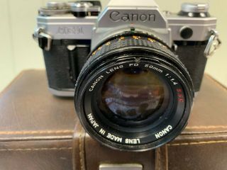 VINTAGE CANON AE - 1 CAMERA WITH BAG AND LENSES - - 1560095 - - NOT 2