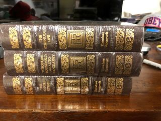 Easton Press Theodore Roosevelt - 3 Volumes - Rough Riders Autobiography 5