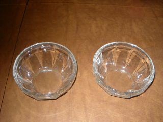 Vintage Clear Glass Nut Bowls 1960 