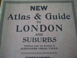 Geographia The Authentic Atlas and Guide to London and Outer Suburbs c 1940s 2