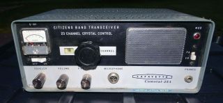Vintage Lafayette Comstat - 25a Citizens Band Tube Transceiver - 23 Channel