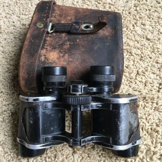 Vintage 6x30 Wwii Binoculars Made In Germany With Case