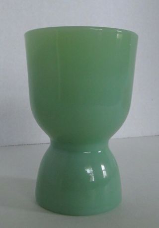 Vintage Jadeite Glass Double Egg Cup Hocking Fire - King