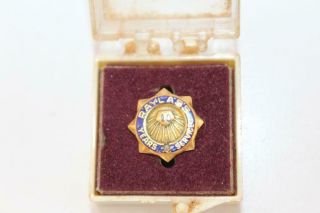 14k Gold Vintage Raylass Dept Store Employee 10 - Yr Service Award Pin 1.  8g (r52)