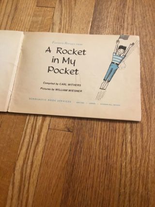 A Rocket in My Pocket by Carl Withers,  William Wiesner Scholastic 4