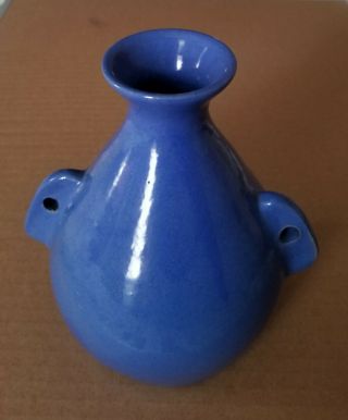 Vintage Bybee Pottery Blue Vase