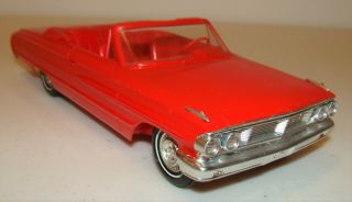 Vintage Amt Promo Model Car 1964 Ford Galaxie 500 Xl Convertible W/frame Details