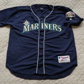 Vtg 90s Russell Athletic Seattle Mariners 2001 Allstar Game Jersey Mens Size 48