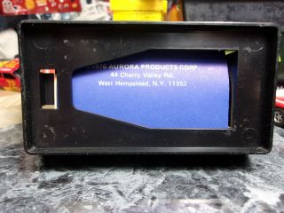 Vintage Aurora AFX slot car DODGE POLICE VAN WCASE ERROR LABEL 3