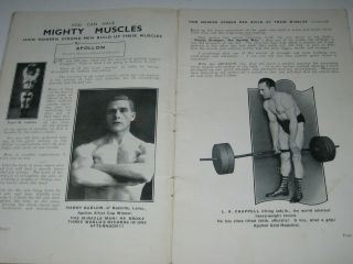 1920 ' s Booklet THE MIGHTY APOLLON Strongman BODY MUSCLE BUILDING Weightlifter 4