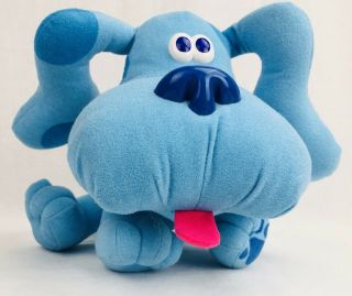 Vintage 1997 Tyco Blues Clues Plush Stuffed Toy Blue The Dog Plush Frsh