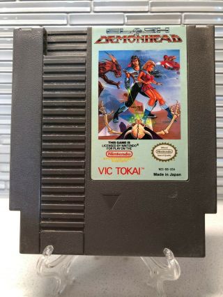 Clash At Demonhead Video Game (1990) - Vintage Nes Nintendo Game