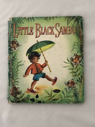 Little Black Sambo Whitman Tell A Tale 1950 Illust.  By Suzanne Vintage