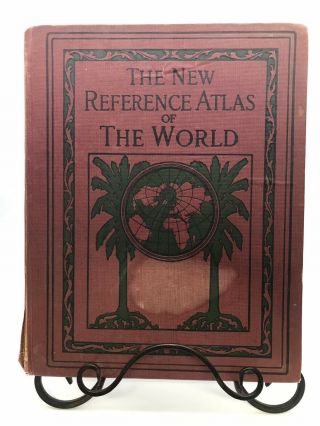 1924 The Reference Atlas Of The World Antique Vintage Atlas