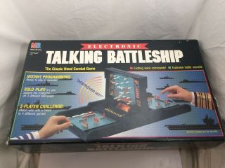Vintage Electronic Talking Battleship 1989 Milton Bradley - Complete & Great
