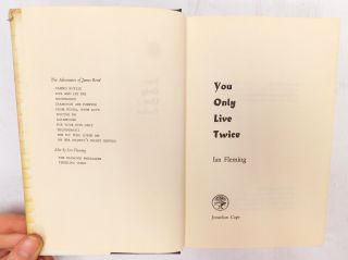 007 YOU ONLY LIVE TWICE by Ian Fleming - Jonathan Cape 1964 First Edition - C25 3
