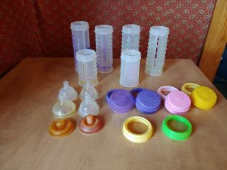 7 Vintage Playtex Drop - Ins Liner Baby Bottles For Shirley Only