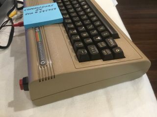 Commodore 64 Computer System And C - 64 No Power Supply Red Button 3