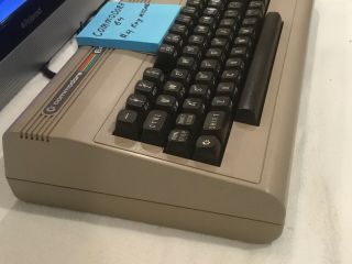 Commodore 64 Computer System,  C - 64 4 Key Missing No Power Supply 4
