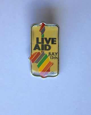 Vintage 1985 Live Aid Promotional Pin