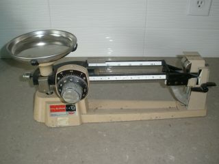 Vintage Ohaus Dial - O - Gram 1600g Capacity Beam Balance Scale Laboratory
