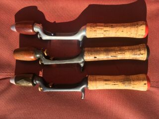 Vintage Heddon Pal Casting Fishing Rod Handles - Group Of 3