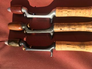 Vintage Heddon Pal Casting Fishing Rod Handles - group of 3 3