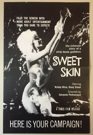 Vintage 1963 Sweet Skin Pressbook Adult Drama Krista Nico Dany Saval