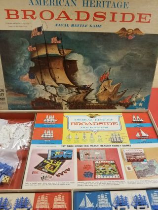 Vintage Milton Bradley American Heritage Broadside Naval Battle Game