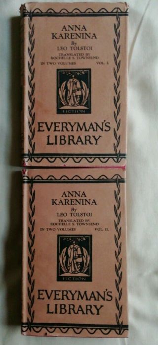 Anna Karenina by Leo Tolstoi.  Everyman Library 1929 3