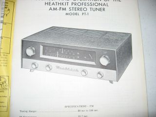 Unassembled Heathkit Model PT - 1 Professional AM - FM Stereo Tuner 3