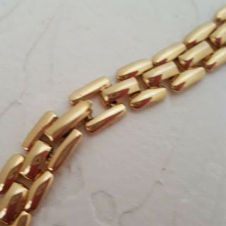 Vintage Signed Napier Gold Tone Chain Link Choker Necklace 16 