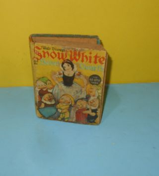 Disney Snow White The Big Little Book 1938 Whitman 4 " Book In Need Of Repair