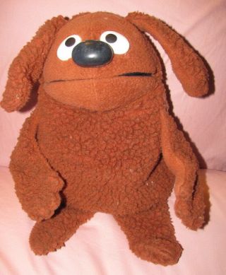 Rowlf The Dog Vintage 1977 Fisher Price Sesame Street Hand Puppet Toy 18 " Ralph