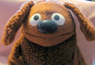 Rowlf the Dog Vintage 1977 Fisher Price Sesame Street Hand Puppet Toy 18 