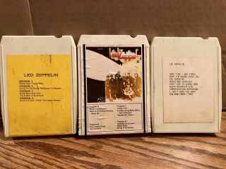 Vintage - Led Zeppelin Ii Atlantic - 8 Track Audio Cassette Tapes