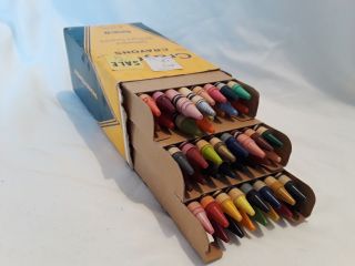 Vintage Binney & Smith Crayola Box 48 Crayons Different Brilliant Colors