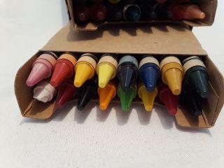Vintage Binney & Smith Crayola Box 48 Crayons Different Brilliant Colors 2