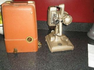 1945 Vintage Revere Model 85 8mm Film Projector W/original Case/no Cord