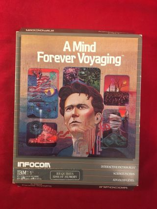 A Mind Forever Voyaging - Infocom Game Vintage 1985 - 5.  25 " Ibm Pc - Big Box Cib