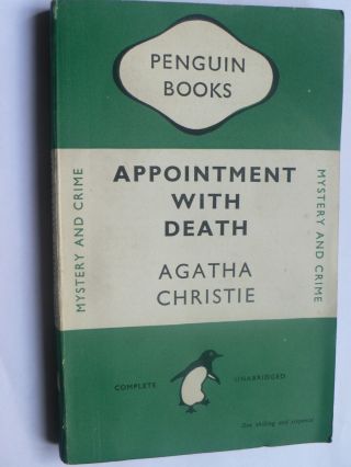 Agatha Christie.  Appointment With Death.  Penguin 1st 1948.  Hercule Poirot