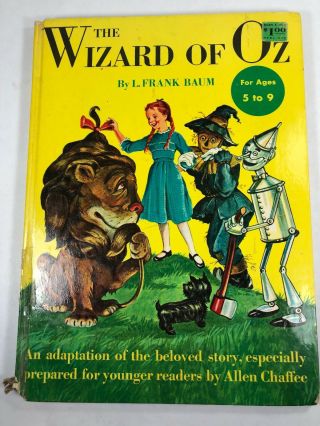 The Wizard Of Oz - 1950 - L.  Frank Baum Adapted By Allen Chaffee Illustrated Hc