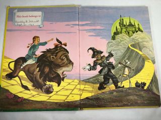 The Wizard of Oz - 1950 - L.  Frank Baum Adapted By Allen Chaffee Illustrated HC 4